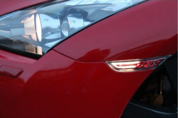 ROT Front LED Seitenblinker Indikatoren mit DRL / Tagfahrlicht