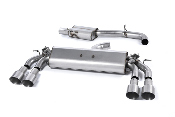Cat Back Resonated Quad 100mm GT100 Titanium Tips mit EG