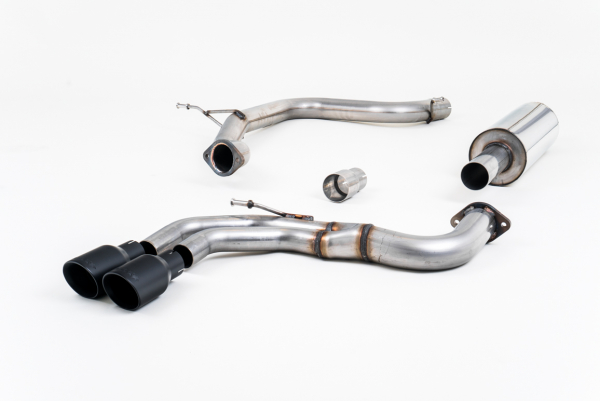 Cat Back Resonated Twin 80mm GT80 Black Cerakote mit EG