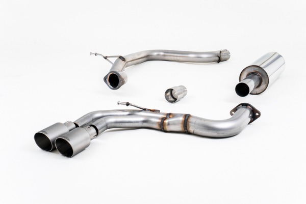 Cat Back Resonated Twin 80mm GT80 Brushed Titanium mit EG