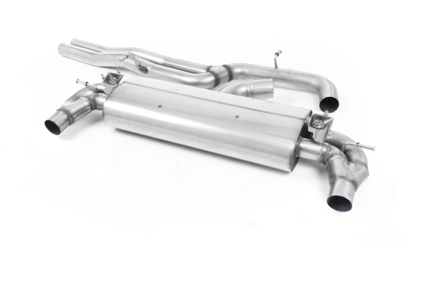 Cat Back Non-Resonated with Burnt Titanium Oval 170x107mm Trims