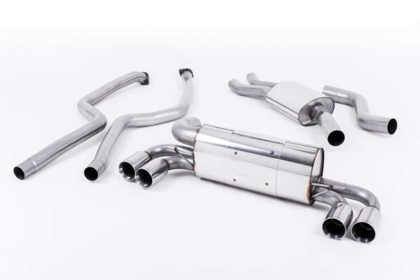 Primary Cat-back Resonated 80mm GT80 Polished