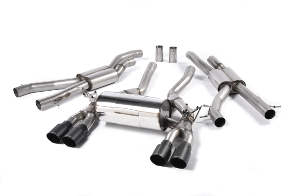 Cat Back Race System Cerakote Black Tips