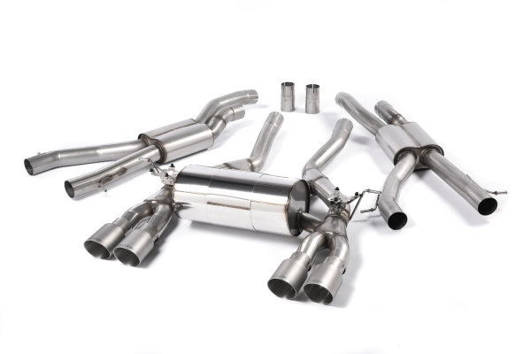 Cat Back Race System Brushed Titanium Tips