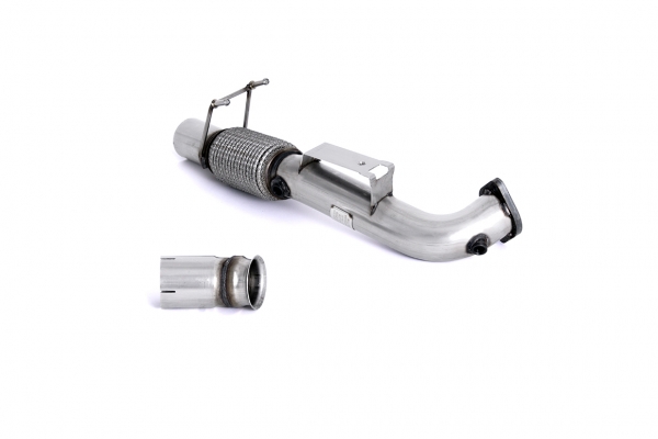 Large Bore Downpipe and Milltek Sport fitment for OE Exhaust