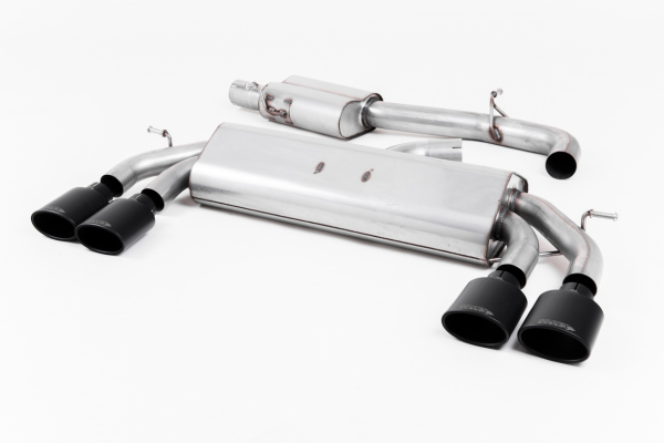 Cat Back Resonated Cerakote Black Velvet Oval Tips mit EG
