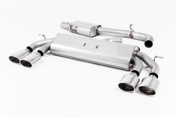 Turbo-Back including Hi-Flow Sports Cat Resonated Polished Oval