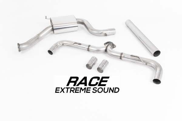 Cat Back Race Non-Resonated 100mm GT100 Brushed Titanium Trims
